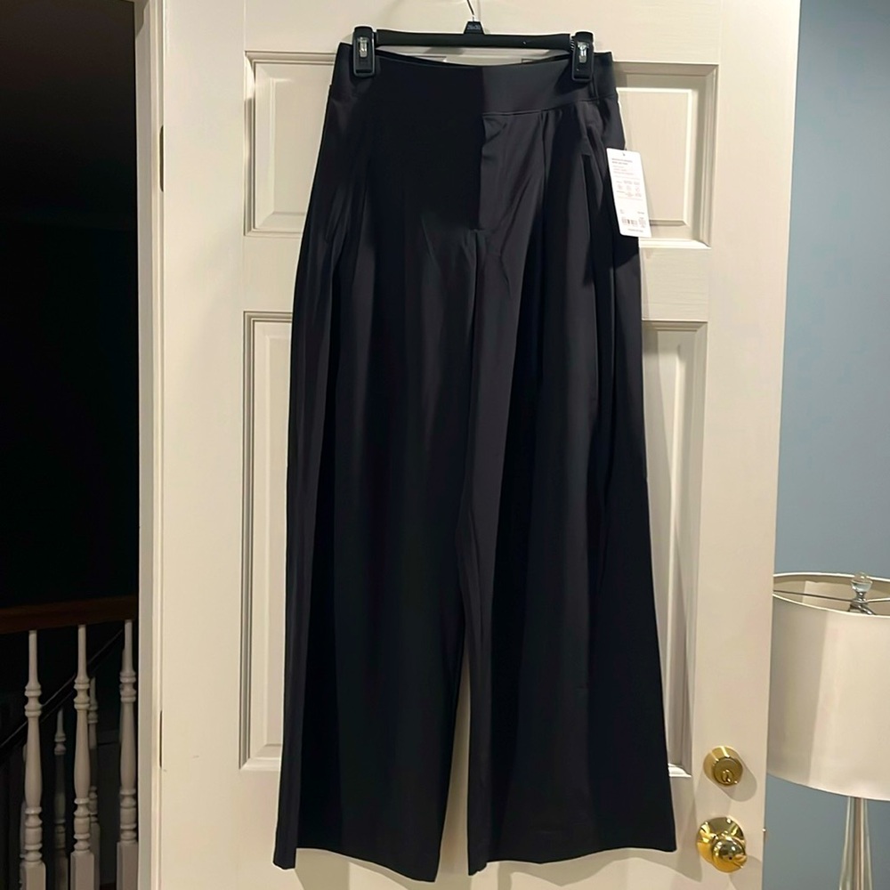 Black Brooklyn Heights wide leg pant
